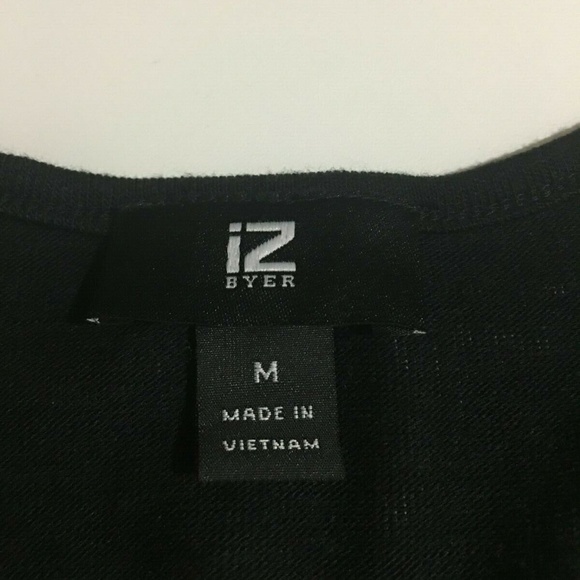 IZ Byer Womens Medium Black Top V-Neck NWT - Picture 2 of 8